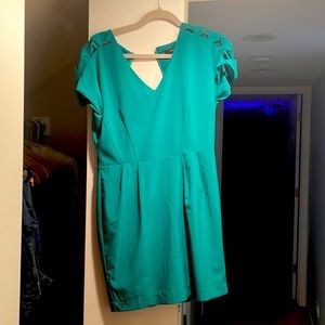 Cute turquoise mini dress